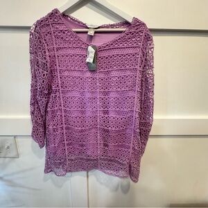 Purple Lace Women's Top